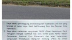 PBG Belum Terbit, 8 Kios di Jalan Naga Sakti Disorot: Ada Surat Janji Hentikan Pembangunan