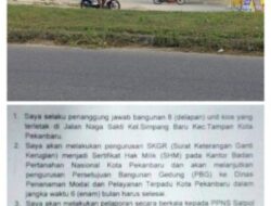 PBG Belum Terbit, 8 Kios di Jalan Naga Sakti Disorot: Ada Surat Janji Hentikan Pembangunan