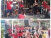 Senam Gembira Dalam Rangka HUT Kemerdekaan RI ke 81 Dusun Trosobo Desa Keboguyang Berlangsung Meriah