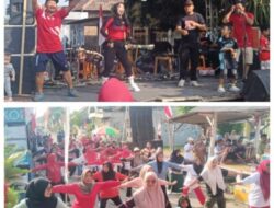 Senam Gembira Dalam Rangka HUT Kemerdekaan RI ke 81 Dusun Trosobo Desa Keboguyang Berlangsung Meriah