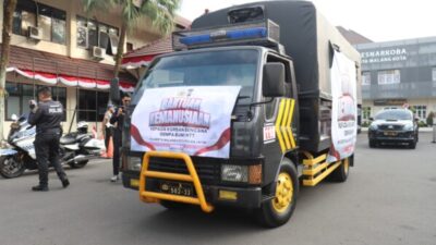 Polresta Malang Kota Kirim Bantuan Logistik Kemanusiaan Gandeng JKJT di Posko Peduli NTT