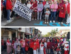 Meriahkan HUT RI ke-81 Desa Kedendari Ribuan Warga Tumplek Blek Ikuti Jalan Sehat