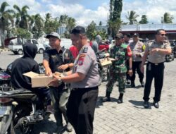 Antisipasi Antrian Panjang BBM, Polsek Jajaran Polres Bondowoso Bagikan Air Minum Gratis ke Warga