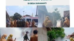 Cegah Wabah DBD, UPT Puskesmas Tambang Rambang Laksanakan Fogging Menyeluruh di Desa Sukananti