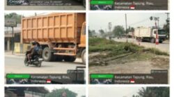 Proyek Tol Pekanbaru-Rengat di Karya Indah Dipertanyakan, Truk Material HKI Tebar Debu, Pedagang Mengeluh