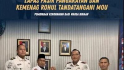 Lapas Pasir Pangarayan dan Kemenag Rohul Perkuat Pembinaan Kerohanian Warga Binaan