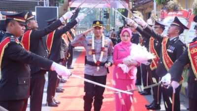 Farewell Parade Sertijab Kapolres Pasuruan, AKBP Irawan Setyono Resmi Lanjutkan Kepemimpinan