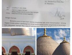 Rehab Islamic Center Kampar Rp19,19 Miliar Dilaporkan ke Polda Riau, KPB Soroti Dugaan Penyimpangan Pekerjaan