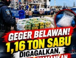 BNN dan Bareskrim Bersama Bea Cukai Gagalkan  Penyelundupan 1,16 Ton Sabu di Selat Malaka