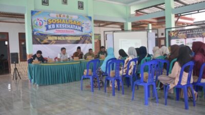TMMD ke-130 Gelar Sosialisasi KB Kesehatan di Balai Desa Jarin, Angkat Tema Keluarga Sehat Masa Depan Hebat
