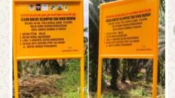 Diduga Akali Satgas PKH dengan Plang Enam Logo, Kebun Sawit 300 Hektare Milik Pendi di Kawasan HPT Jadi Sorotan