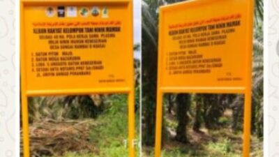 Diduga Akali Satgas PKH dengan Plang Enam Logo, Kebun Sawit 300 Hektare Milik Pendi di Kawasan HPT Jadi Sorotan